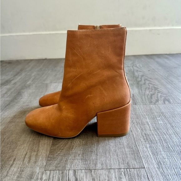 New Ankle Leather Y2K Boots Made in Portugal Tan Leather Boots Size 36 ~ Women’s - Picture 2 of 13